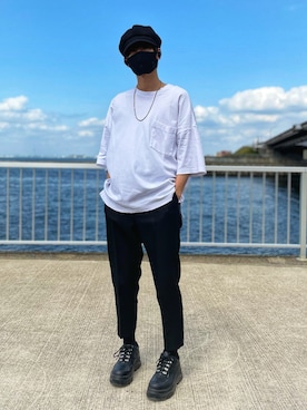 「ORNERTE（オルネート）のアイテム」を使った、なかちょさん（メンズ・175cm）の春コーディネート