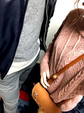 「417 EDIFICE（フォーワンセブンエディフィス）のアイテム（ライダースジャケット）」を使った、takuya さん（メンズ・177cm）の冬コーディネート