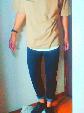 「Dr. Martens（ドクターマーチン）のDr.Martens (ドクターマーチン)/1461 3EYE GIBSON SHOES（その他シューズ）」を使った、SHINさん（メンズ・168cm）の春コーディネート