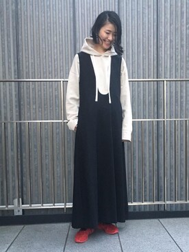 「ASTRAET（アストラット）のアイテム（ワンピース/ドレス）」を使った、ryoko kawaiさん（レディース・168cm）の秋コーディネート