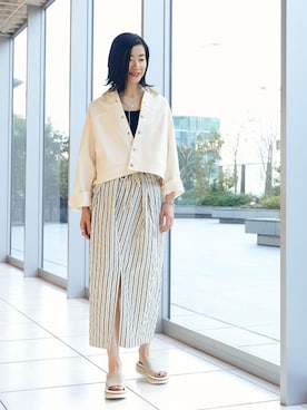 「ASTRAET（アストラット）のアイテム（ジャケット/アウター）」を使った、ryoko kawaiさん（レディース・168cm）の冬コーディネート