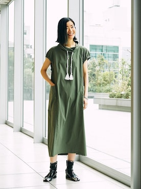 「ASTRAET（アストラット）のアイテム（ワンピース/ドレス）」を使った、ryoko kawaiさん（レディース・168cm）の春コーディネート