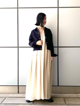 「ASTRAET（アストラット）のアイテム（ジャケット/アウター）」を使った、ryoko kawaiさん（レディース・168cm）の春コーディネート