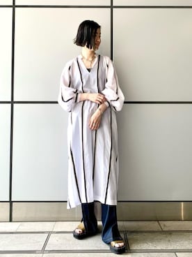 「ASTRAET（アストラット）のアイテム（ワンピース/ドレス）」を使った、ryoko kawaiさん（レディース・168cm）の春コーディネート