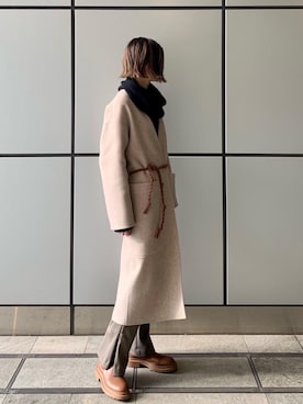 「ASTRAET（アストラット）のアイテム（ジャケット/アウター）」を使った、ryoko kawaiさん（レディース・168cm）の冬コーディネート