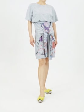 「Tシャツワンピ」｜SCRUMさん（レディース・161cm）の夏コーディネート