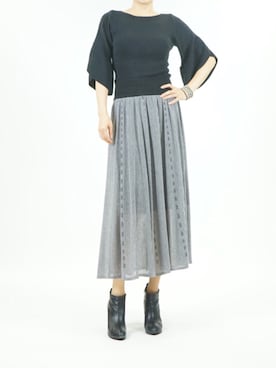 「プリーツ」｜SCRUMさん（レディース・161cm）の夏コーディネート