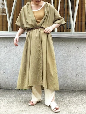 「DOUBLE NAME（ダブルネーム）のアイテム（シューズ）」を使った、DOUBLE NAME_officialさん（レディース・155cm）の夏コーディネート
