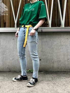 「ボーイッシュ」｜DOUBLE NAME_officialさん（レディース・165cm）の夏コーディネート