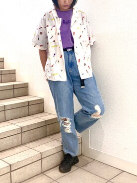 DOUBLE NAME_officialさん（レディース・158cm）の夏コーディネート