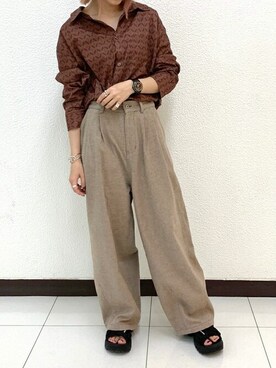 DOUBLE NAME_officialさん（レディース・157cm）の秋コーディネート