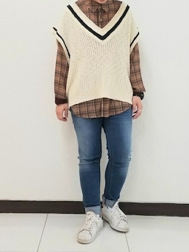 DOUBLE NAME_officialさん（レディース・157cm）の秋コーディネート