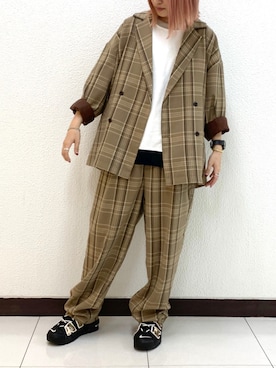 DOUBLE NAME_officialさん（レディース・157cm）の秋コーディネート