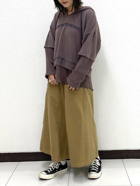 DOUBLE NAME_officialさん(レディース・157cm)の秋コーディネート