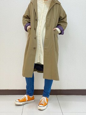 「DOUBLE NAME（ダブルネーム）のアイテム（その他アウター）」を使った、DOUBLE NAME_officialさん（レディース・165cm）の秋コーディネート
