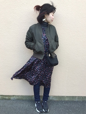 「Reebok（リーボック）のユニセックス リーボック インスタ ポンプフューリー ブラック Reebok INSTAPUMP FURY OG V65750（スニーカー）」を使った、nyaaa❇︎さん（レディース・164cm）の春コーディネート