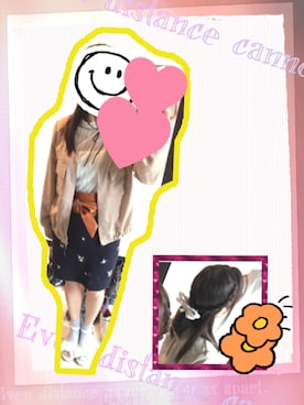 「マーガレット」｜「アイテム（ジャケット/アウター）」を使った、えっちゃんさん（レディース・151cm）の夏コーディネート