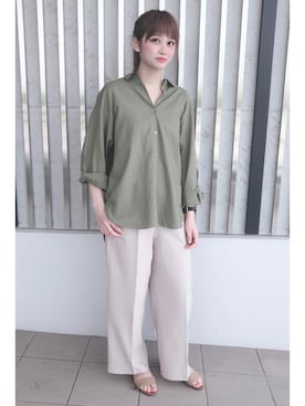 「Te chichi TERRASSE（テチチテラス）のアイテム（その他シューズ）」を使った、ｋ a m i y a ◎さん（レディース・159cm）の夏コーディネート