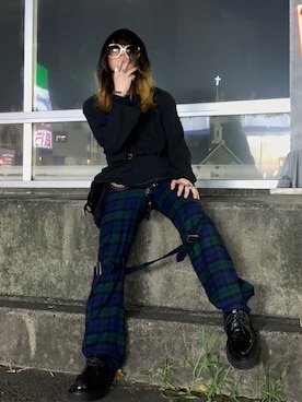 「JOHN LAWRENCE SULLIVAN（ジョンローレンスサリバン）のアイテム（その他シューズ）」を使った、hidoide さん（メンズ・171cm）の秋コーディネート
