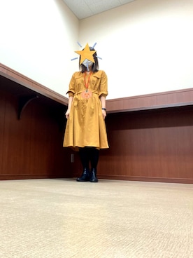 「AG by aquagirl（エージーバイアクアガール）のアイテム（ワンピース、オレンジ系）」を使った、mizuwakaki07さん（レディース・166cm）の秋コーディネート