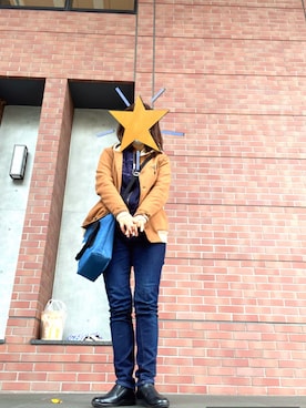 「Design Tshirts Store graniph（デザイン　ティーシャツ　ストア　グラニフ）のアイテム（パーカー、ブラウン系）」を使った、mizuwakaki07さん（レディース・166cm）の秋コーディネート