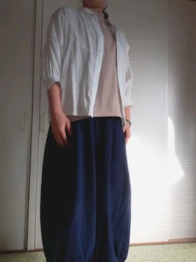 「CLOUDNINE（クラウドナイン）のアイテム（パンツ）」を使った、ojyaさん（レディース・153cm）の秋コーディネート