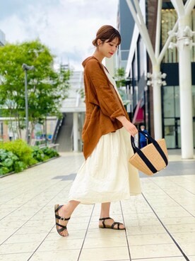「TIMEX（タイメックス）のアイテム（腕時計）」を使った、URBAN RESEARCH Storeさん（レディース・169cm）の夏コーディネート