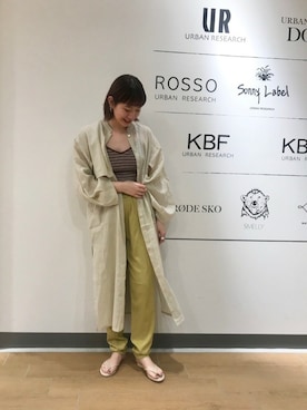 「KBF+」｜「アイテム（その他アウター）」を使った、URBAN RESEARCH Storeさん（レディース・167cm）の夏コーディネート