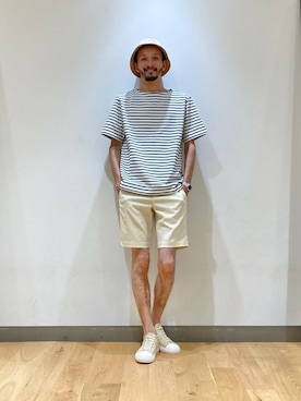 「URBAN RESEARCH（アーバンリサーチ）のアイテム（スニーカー）」を使った、URBAN RESEARCH Storeさん（メンズ・182cm）の夏コーディネート