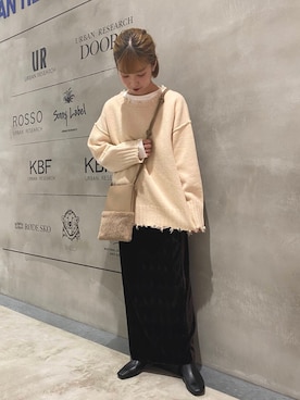 「KBF+」｜「アイテム（ブーツ）」を使った、URBAN RESEARCH Storeさん（レディース・150cm）の冬コーディネート