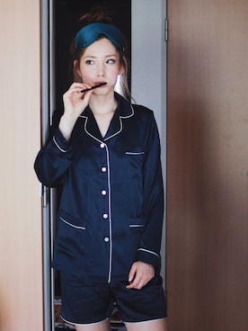 「シルク」｜「アイテム（その他）」を使った、Mizuhoさん（レディース・162cm）の秋コーディネート
