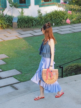 「スリッパ」｜「アイテム（その他）」を使った、Mizuhoさん（レディース・162cm）の秋コーディネート