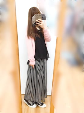 「axes femme（アクシーズファム）のアイテム（タンクトップ）」を使った、ワンコさん（レディース・154cm）の春コーディネート