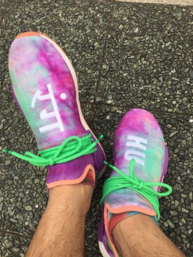「adidas（アディダス）のアイテム（スニーカー、その他）」を使った、Kazutoshi  Mukainoさん（メンズ・177cm）の夏コーディネート