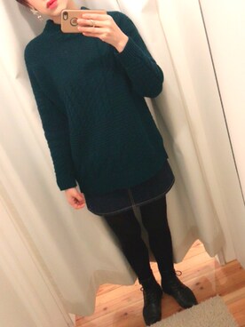 「Adam et Rope A・E・R（アダムエロペ）のアイテム（ブーツ）」を使った、mikittyさん（レディース・159cm）の冬コーディネート