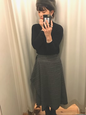 「UNDERCOVER（アンダーカバー）のアイテム（PC・スマホグッズ/家電）」を使った、mikittyさん（レディース・160cm）の冬コーディネート