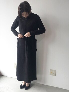 「撮影」｜「アイテム（ワンピース/ドレス）」を使った、mikittyさん（レディース・160cm）の秋コーディネート