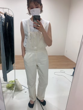「D.M.G.（ドミンゴ）のアイテム（オールインワン・サロペット）」を使った、mikittyさん（レディース・160cm）の夏コーディネート