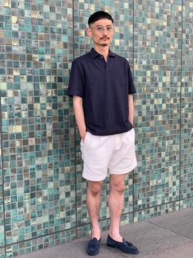 「ベーシック/トラッド」｜DAIGO HAGIWARAさん（メンズ・173cm）の夏コーディネート