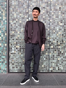 「UNITED ARROWS（ユナイテッドアローズ）のアイテム（スニーカー）」を使った、DAIGO HAGIWARAさん（メンズ・173cm）の夏コーディネート