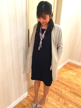 「DRESKIP（ドレスキップ）のアイテム（ワンピース/ドレス）」を使った、あさみさん（レディース・163cm）の春コーディネート