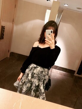 咲さん（レディース・160cm）の冬コーディネート