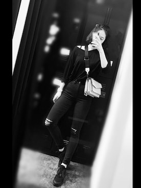 「botkier（ボトキエ）のアイテム」を使った、咲さん（レディース・160cm）の冬コーディネート