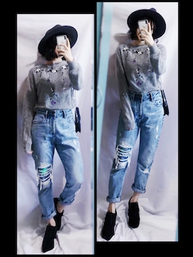 咲さん（レディース・160cm）の冬コーディネート