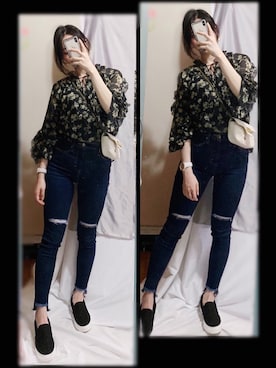 咲さん（レディース・160cm）の春コーディネート