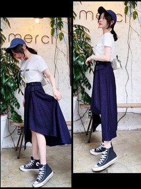 咲さん（レディース・160cm）の夏コーディネート