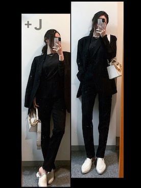 「plusj」｜咲さん（レディース・160cm）の秋コーディネート