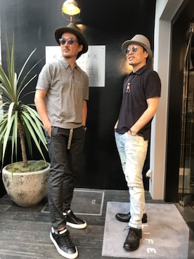 「g-stage（ジーステージ）のアイテム（トップス）」を使った、t頭さん（メンズ・171cm）の夏コーディネート