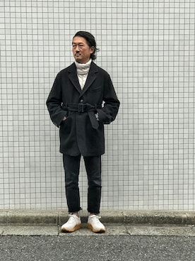 「g-stage（ジーステージ）のアイテム（トップス）」を使った、t頭さん（メンズ・171cm）の秋コーディネート