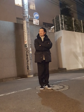 「g-stage（ジーステージ）のアイテム（トップス）」を使った、t頭さん（メンズ・171cm）の冬コーディネート